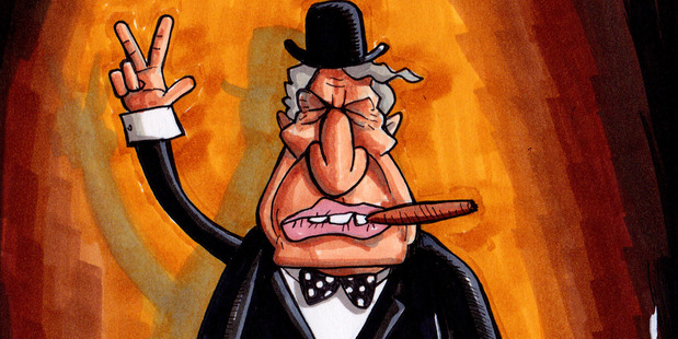 Winston Peters. Illustration / John Armstrong