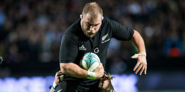 All Blacks prop Owen Franks in the All Blacks and Argentina Rugby Championship test match at Waikato Stadium in Hamilton. Photo / Jason Oxenham.