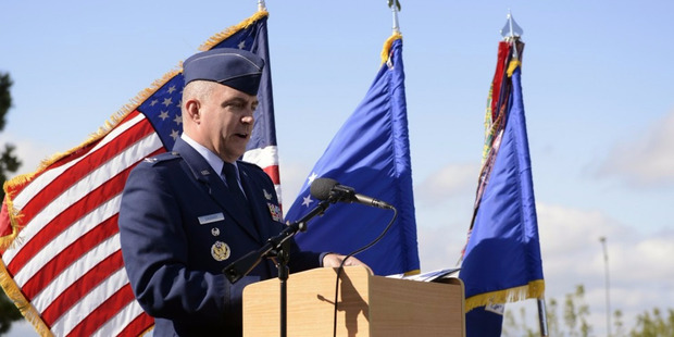 Air Force Col. Eugene Marcus Caughey, formerly vice commander of the 50th Space Wing, was found dead at his Colorado Springs home Sunday. Photo / Christopher DeWitt/U.S. Air Force