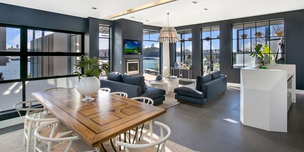The Wharf Birchgrove's living area. Photo / Supplied