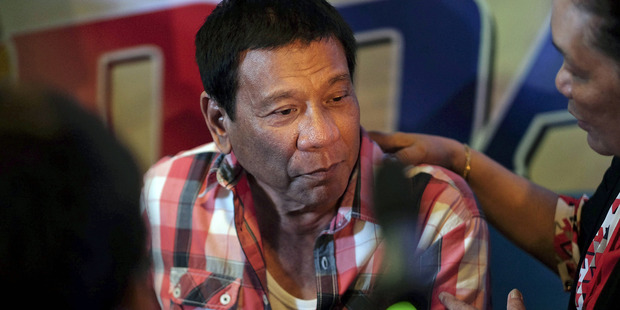 Phillipines President Rodrigo Duterte has a sharp tongue that risks turning him into a pariah abroad, though it serves to help him at home. Photo / Veejay Villafranca, Bloomberg