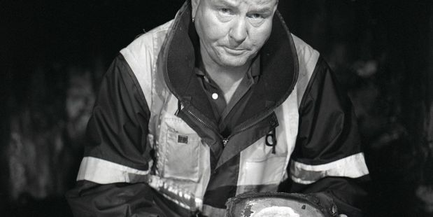Danny Lemon will be at Wonder Horse this Saturday night. Lemon is pictured here after he lost a large volume of his vinyl collection in a storage facility fire in Wellington. Photo / Philippa O'Brien.