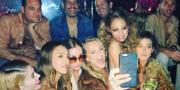 Nicole Richie takes a selfie with Jessica Alba and pals at her 35th birthday bash. Photo / Instagram