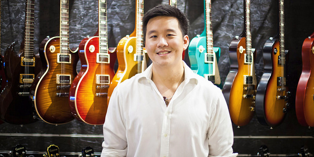 Kuok Meng Ru, co-founder of Bandlab, at a Swee Lee Holdings Pte music store in Singapore in July 2016. Photo / Bloomberg