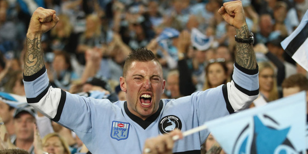 Cronulla Sharks fans have been waiting 49 years for the club's first title. Photo /Getty