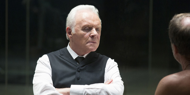Anthony Hopkins as Dr. Robert Ford, the resort park's founder, in Westworld. Photo / John P. Johnson, HBO