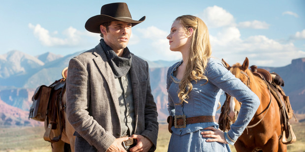 James Marsden as Teddy Flood and Evan Rachel Wood as Dolores Abernathy. Photo / John P. Johnson, HBO