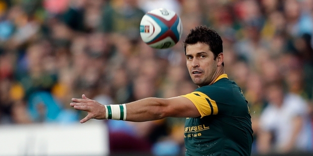 Morne Steyn's kicking prowess is well known to the All Blacks. Picture / AP