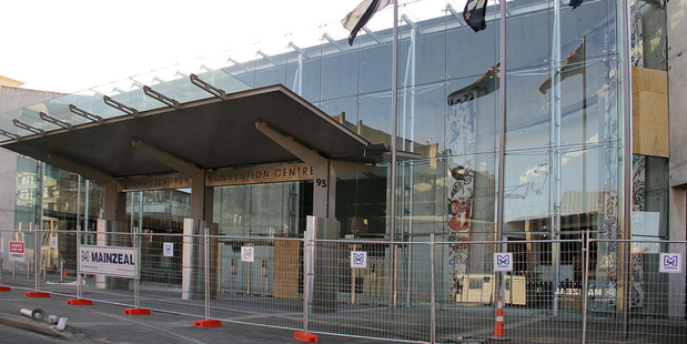 Earthquake damage to the Christchurch Convention Centre. Photo / Christchurch Star
