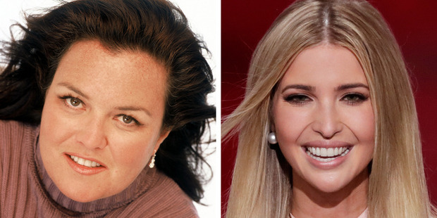 Rosie O'Donnell had a run-in with Donald Trump's daughter, Ivanka Trump. Photo / AP