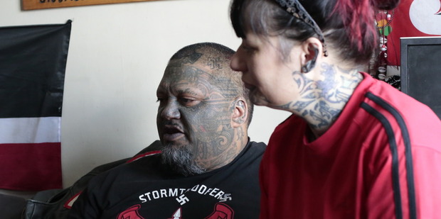 Te-Kai-Po (left) and Missy Ahuriri have been seeking out those living on the streets in Palmerston North, offering them food and support. Photo: Karla Karaitiana