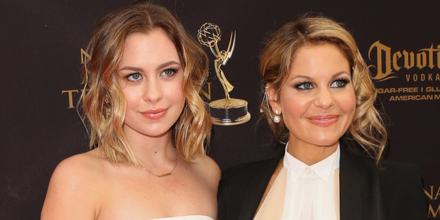 Actress Candace Cameron-Bure (R) and her Daughter Natasha Bure (L) attend the 2016 Daytime Emmy Awards. Photo / Getty
