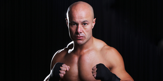 Monty Betham during a photoshoot ahead of his Fight For Life boxing bout against Carlos Spencer. Photosport studios, Auckland. 3 October 2014. Photo: William Booth/www.photosport.co.nz