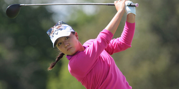 Lydia Ko, of New Zealand, tees off on the sixth hole at the Manulife LPGA Classic golf tournament in Cambridge, Ontario, Thursday, Sept. 1, 2016. Photo / AP.