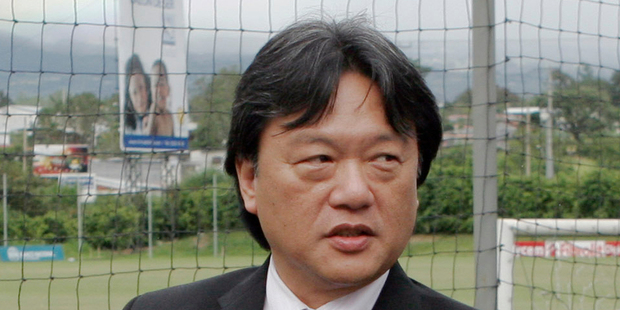 In this Dec. 2, 2008, file photo, Eduardo Li, then-president of Costa Rica's National Soccer Federation, is shown in Santa Ana, Costa Rica. Photo / AP