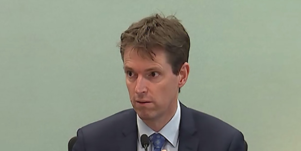 Colin Craig giving evidence in his defamation trial. Photo / Supplied
