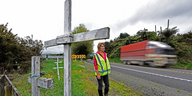 Local residents are calling for road safety improvements after the latest head-on collision on SH2, Apata. Photo / George Novak