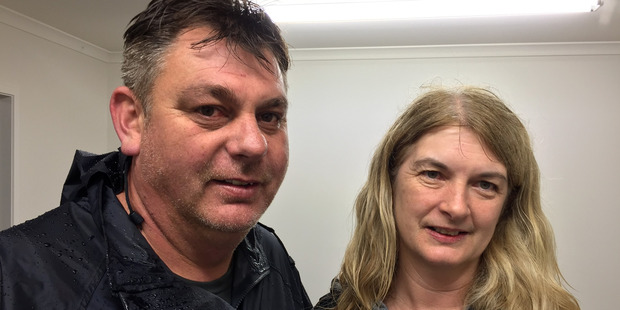 Catherine Tamati, mother of Luke Cochrane with husband Glenn Tamati (Luke's stepdad). Photo / Supplied