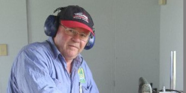 Menzshed Kaitaia president Peter Orr, in his element on Saturday morning.