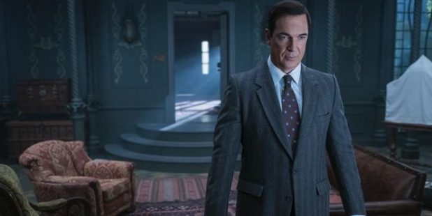 Patrick Warburton as Lemony Snicket. Photo / Netflix