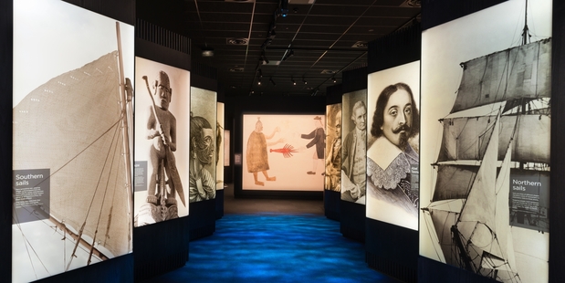 Displays in the Museum of Waitangi.