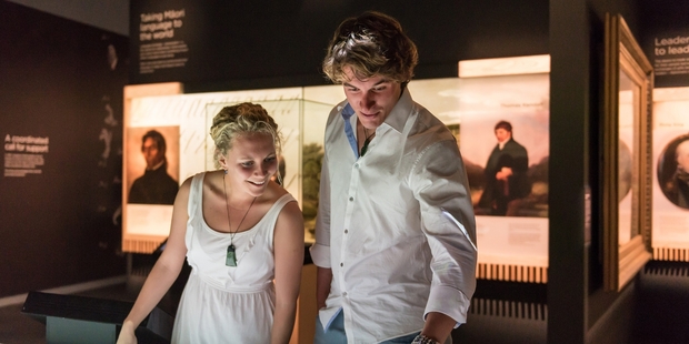 Displays in the Museum of Waitang.