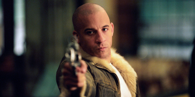 American actor Vin Diesel as Xander Cage in a scene from the film 'xXx', 2002. Photo / Getty