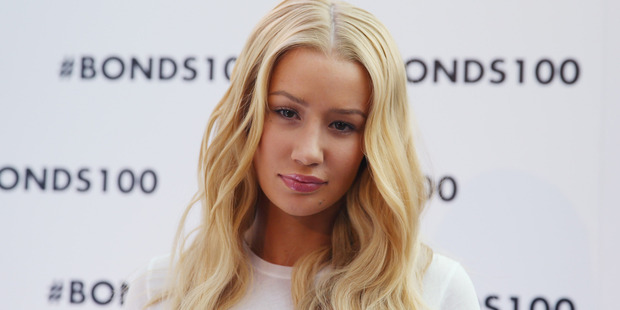 Iggy Azalea poses during Bonds 100th birthday celebration event at Cafe Sydney on August 19, 2015 in Sydney, Australia. Photo / Getty