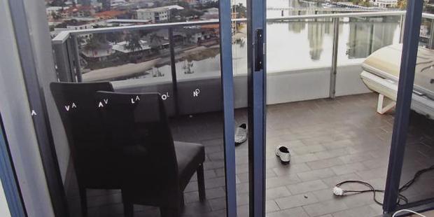 Police photograph of inside Gable Tostee's apartment. Photo / Supplied