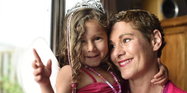 Next week Kristen Cook will dress top-to-toe in pink with her daughter Amiah, aged 3, and walk through Tauranga's CBD to raise awareness. Photo/George Novak