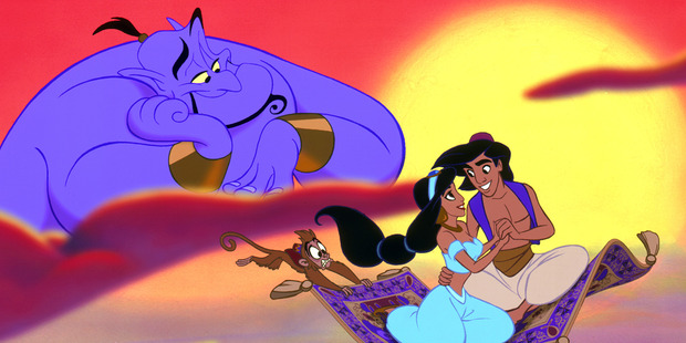 A scene from Disney's 1992 feature film, Aladdin.