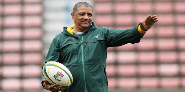 Springboks coach Allister Coetzee is under the microscope following a strong decline in his side's recent performances. Photo / Photosport