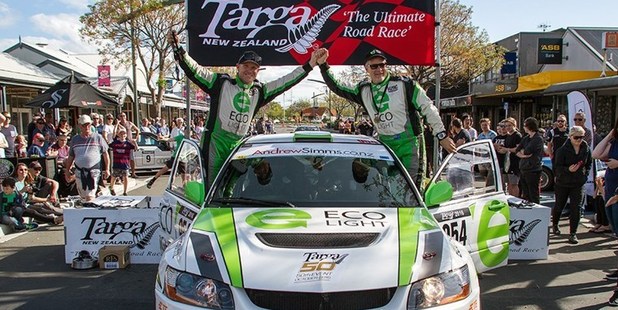 Targa NZ winners for a third consecutive year are Glenn Inkster and Spencer Winn. Photo / Fast Company