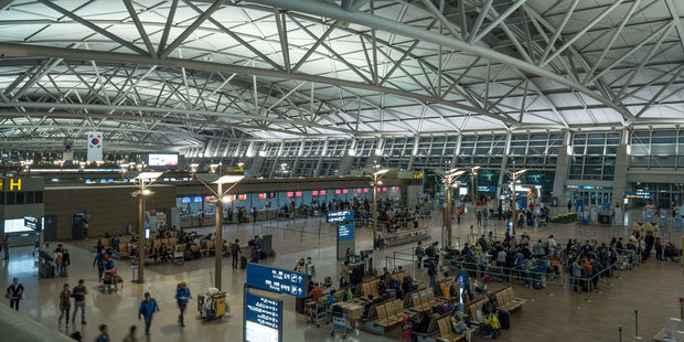 Passengers travelling through Seoul's Incheon Airport are able to shower for free if they end up spending the night there. Photo / 123RF
