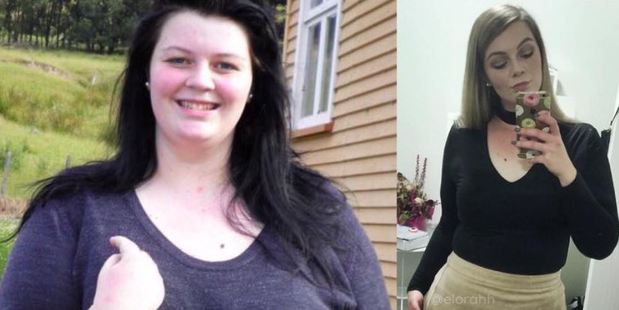 Elora is unrecognisable after her dramatic weight loss. Photos / Facebook, The Shrinking Violet