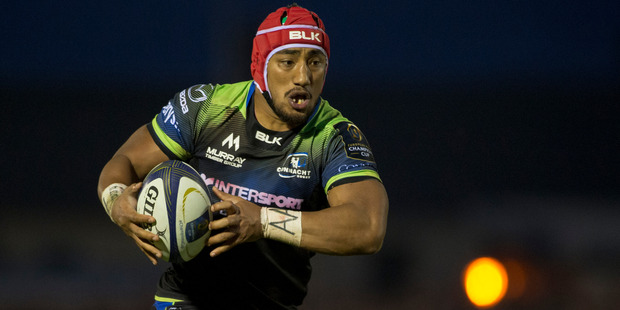 Bundee Aki has 12 months to go before he qualifies for Ireland and has underlined his value to Connacht. Photo / Getty