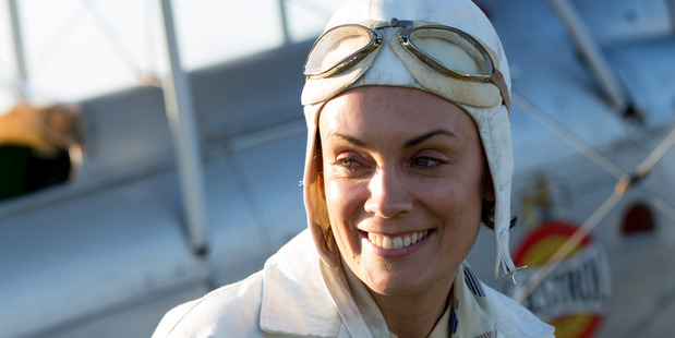Kate Elliott as Jean Batten. Photo / Supplied