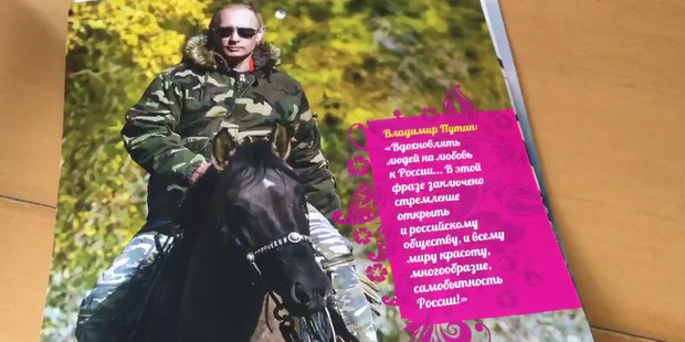 Putin loves horse power. Photo / via Twitter