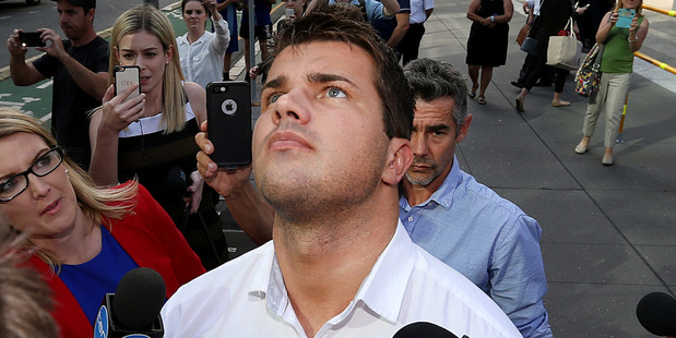 Gold Coast man Gable Tostee pictured here departing the Brisbane Supreme court today after being acquitted of murder. Photo / Jack Tran, News Ltd