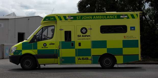 A woman in her 40s suffered a badly broken femur during a heavy landing while skydiving.