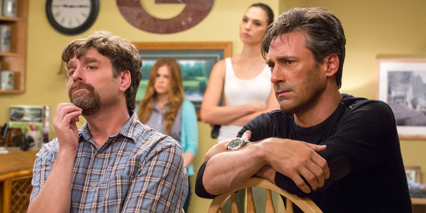 Zach Galifianakis, Isla Fisher, Gal Gadot and Jon Hamm star in Keeping Up With The Joneses. Photo / AP