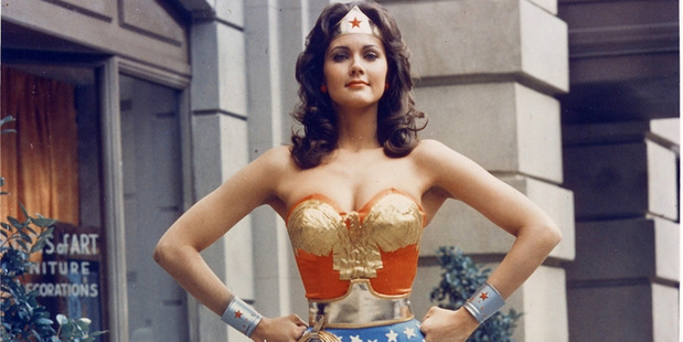 Wonder Woman was brought to life in a television series in the 1970s starring former beauty queen Lynda Carter, who attended today's ceremony at the UN. Photo / AP