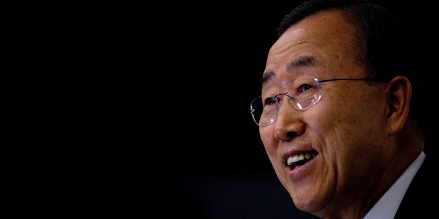 UN Secretary General Ban Ki Moon. Photo / AP