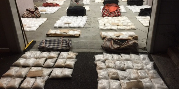 Crystal methamphetamine seized by police. Photo / Greg Bowker.