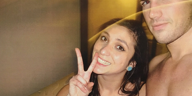 Photograph of Warriena Wright and Gable Tostee shown to the jury, taken the night she died.