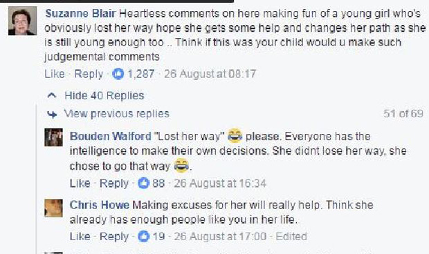 Amy Sharp's audacious Facebook posting attracted went viral and attracted hundreds of comments from supporters and detractors. Photo / Facebook