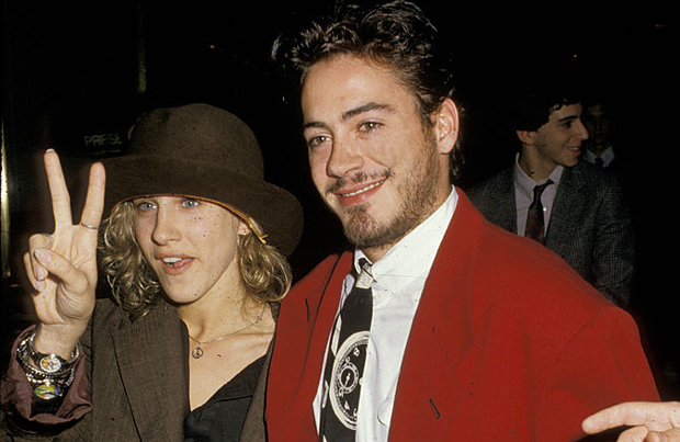 Sarah Jessica Parker and Robert Downey Jr. leaving Saturday Night Live in October 1987. Photo / Getty Images