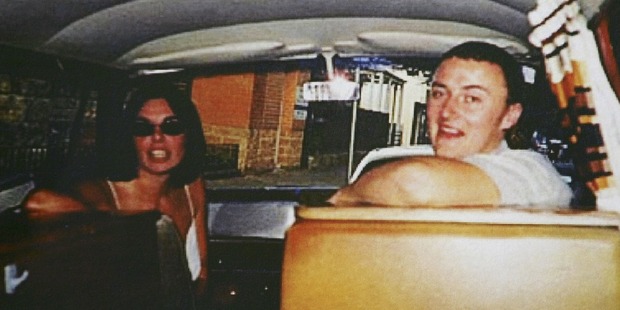Joanne Lees and Peter Falconio in their van in a photo taken before they were ambushed. Photo / Getty Images
