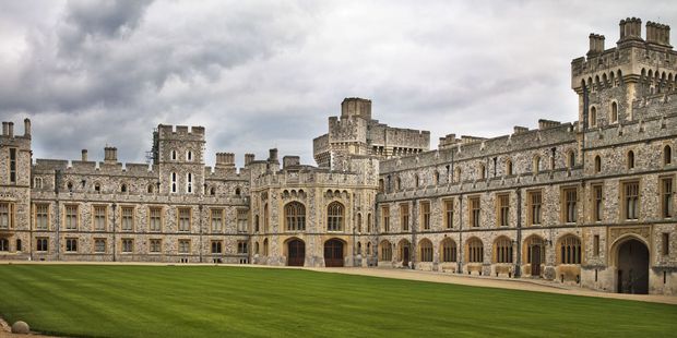 A courtyard at windsor castle. Photo / 123RF