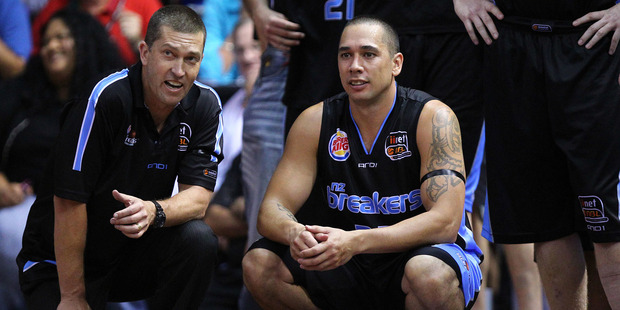 Former Breakers coach Andrej Lemanis and current coach Paul Henare now have to put friendships aside when they meet each other on the court. Photo / Photosport